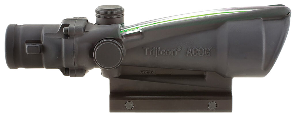 Trijicon ACOG TA11H-G 3.5×35 Riflescope, Green .223 Horseshoe Reticle, TA51 Mount, Black