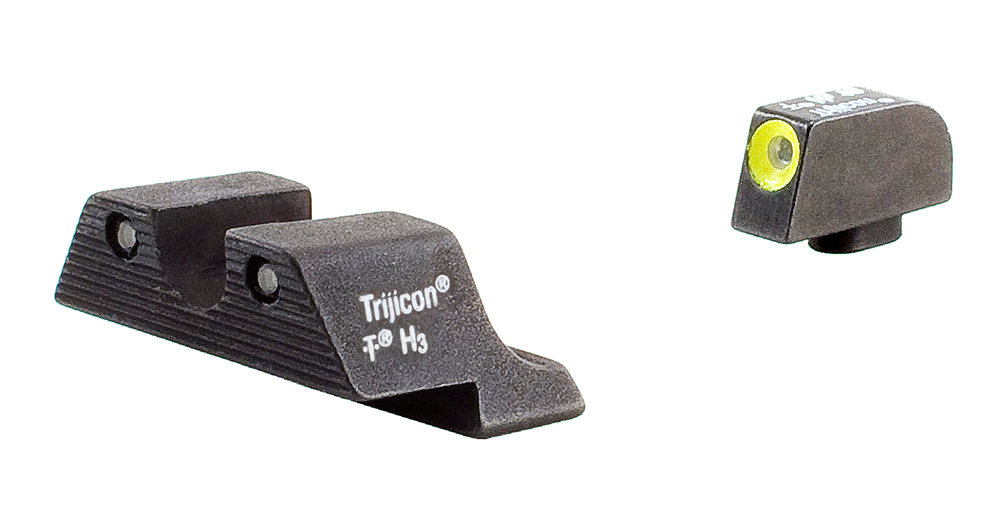 Trijicon HD Night Sight Set for Standard-Frame Glock, Non-MOS, Yellow Front Outline