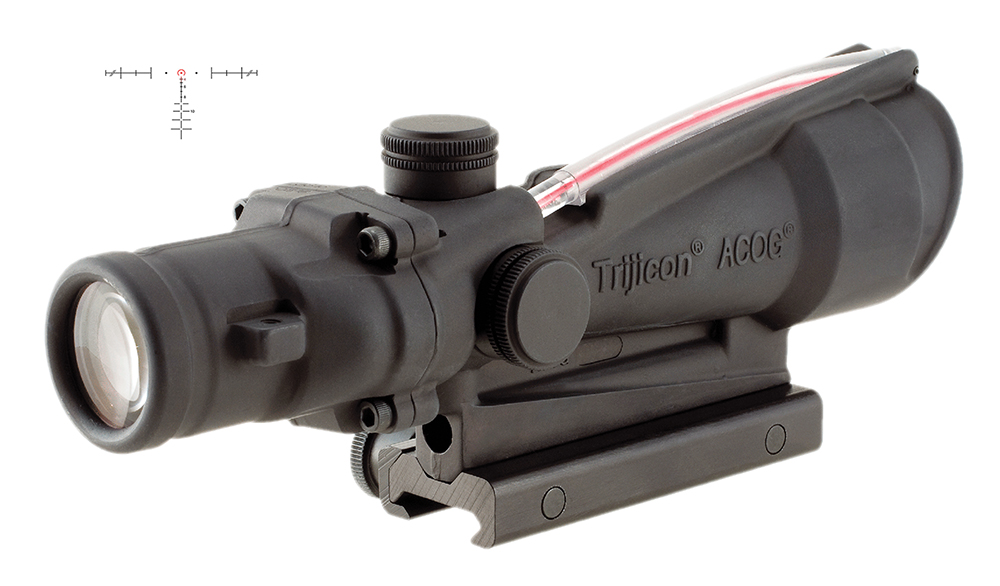 Trijicon ACOG TA11H-308 3.5×35 Riflescope, Red .308 Horseshoe Reticle, TA51 Mount, Black