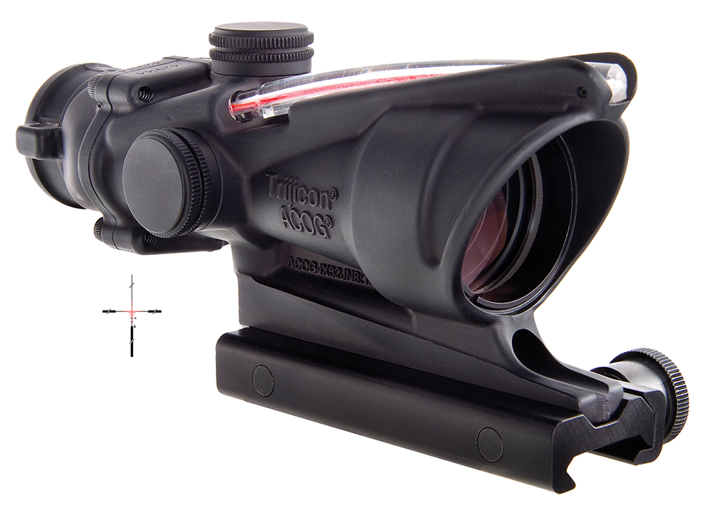 Trijicon ACOG TA31-CH 4×32 Riflescope, Red .223 Crosshair Reticle, TA51 Mount, Black