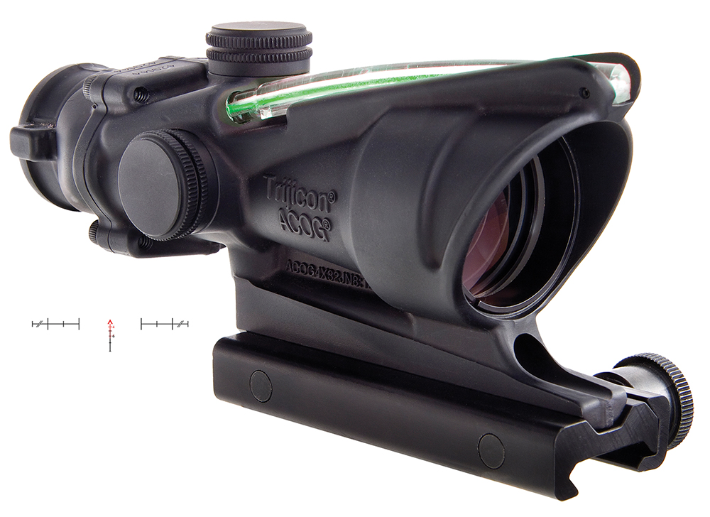 Trijicon ACOG TA31-CH-G 4×32 Riflescope, Green .223 Crosshair Reticle, TA51 Mount, Black