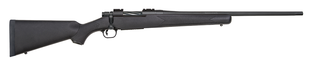 Mossberg Patriot, 7mm-08 Rem Bolt-Action Rifle, 22", Matte Blue/Black Synthetic, 5+1