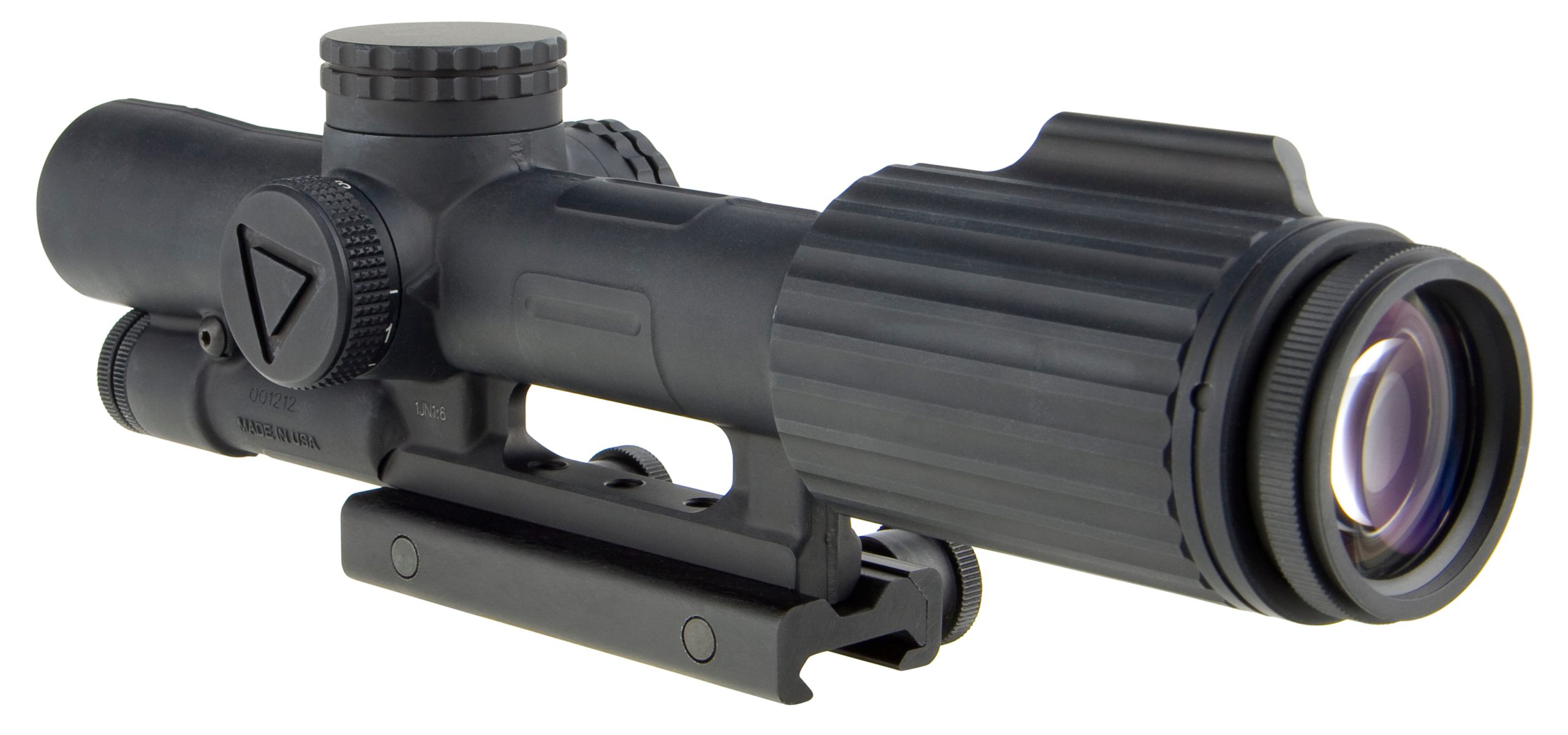 Trijicon VCOG VC16-C-1600002 in black with TA51 thumbscrew mount - exterior view