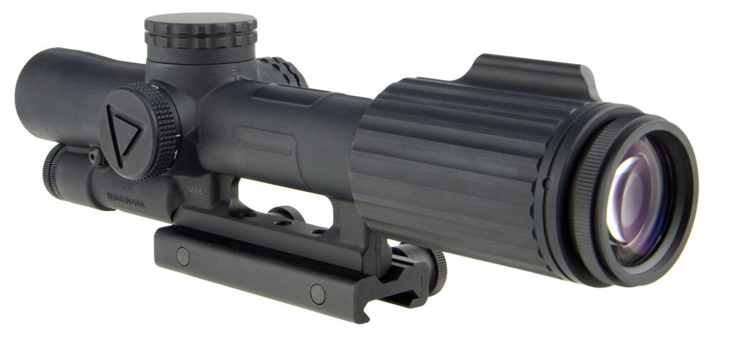 Trijicon VCOG 1-6×24 FFP Riflescope, Red .308/175gr Horseshoe Dot/Crosshair Reticle, TA51 Mount, Black - exterior view
