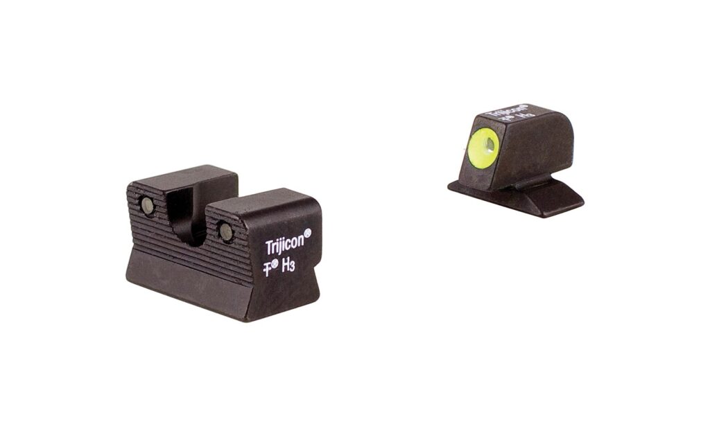 Trijicon HD Night Sight Set for Beretta 92A1/96A1, Yellow Front Outline