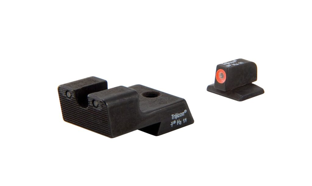 Trijicon HD Night Sight Set for 1911 Novak Cut, Orange Front Outline