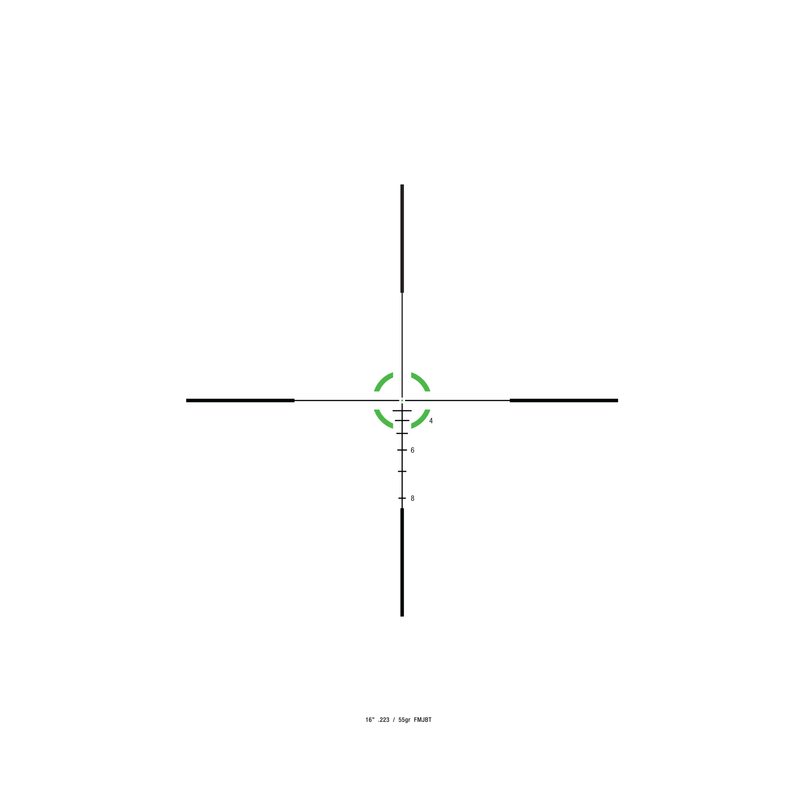Trijicon Credo 1-6x24 BDC Segmented Circle .223/55-grain reticle - green illumination