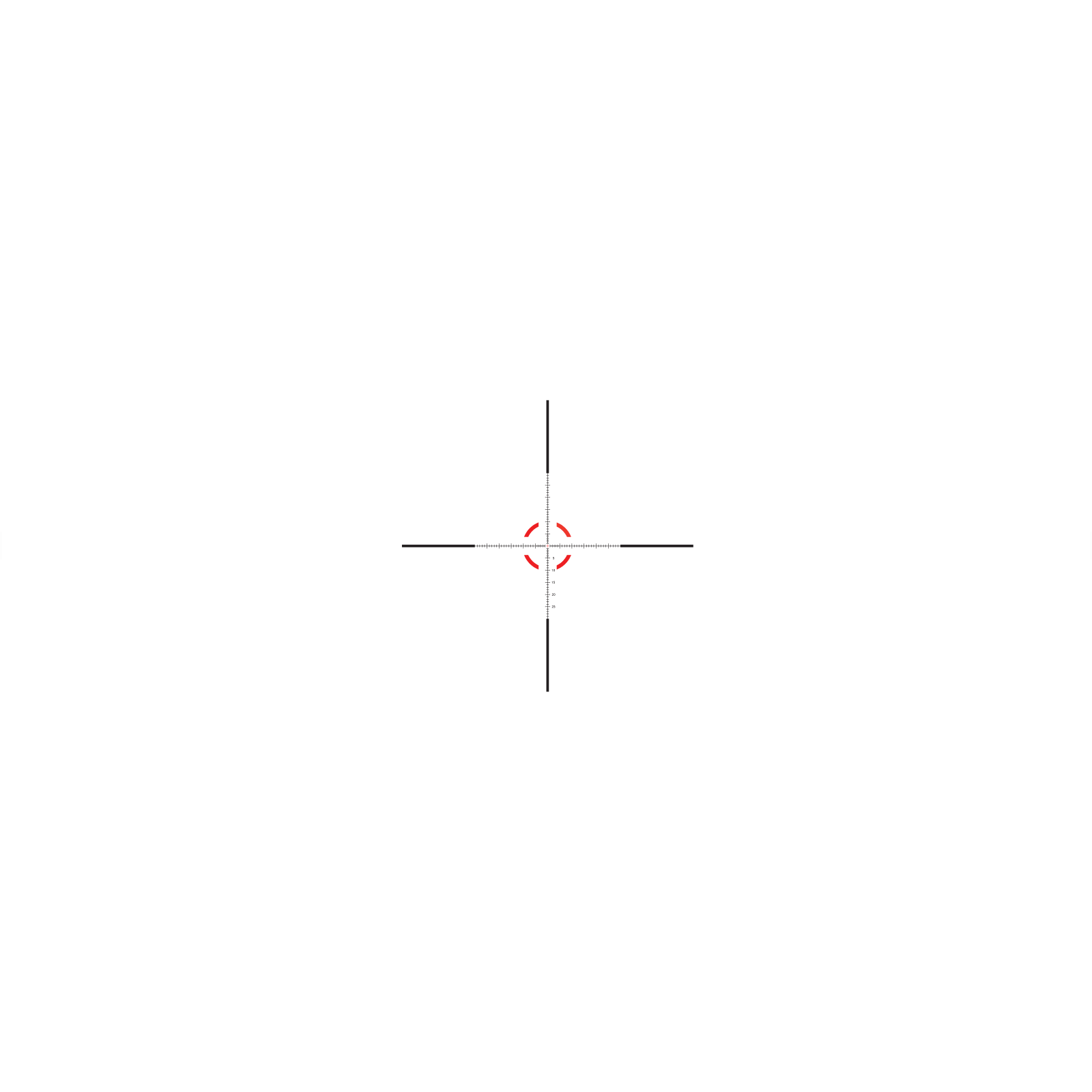 Trijicon Credo 1-6x24 MRAD Segmented Circle reticle - red illumination