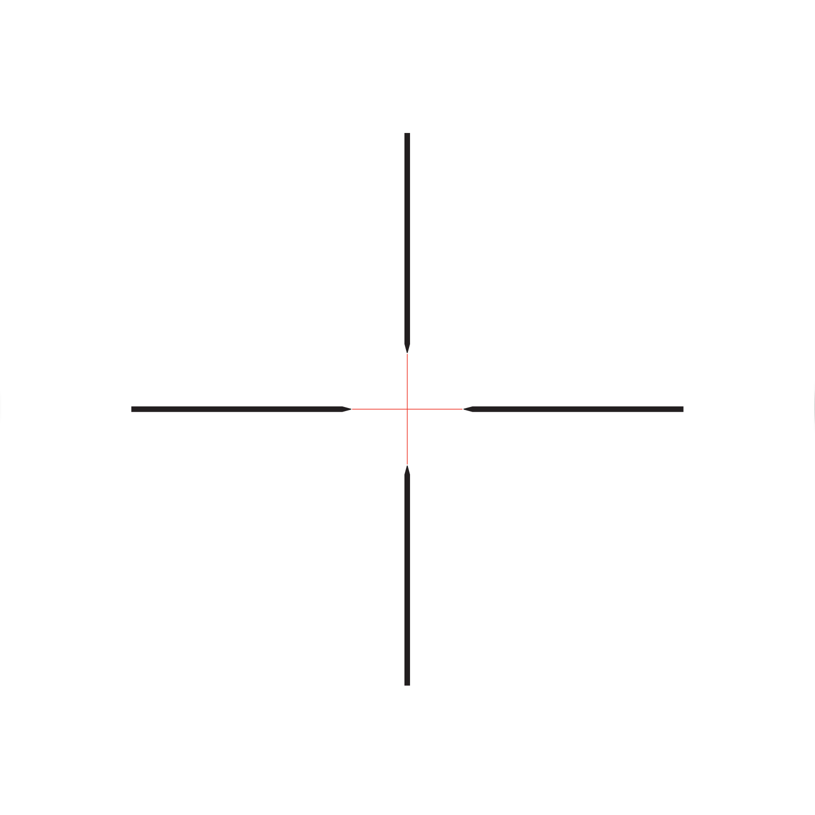 Trijicon Credo 3-9x40 Standard Duplex Crosshair reticle - red illumination