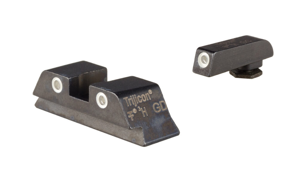 Trijicon Bright & Tough Night Sight Set for Large-Frame Glock, Green Tritium, White Outlines