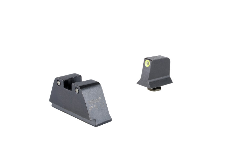 Trijicon Suppressor/Optic Height Night Sight Set for Standard-Frame Glock, Green Tritium, Yellow Front/Black Rear