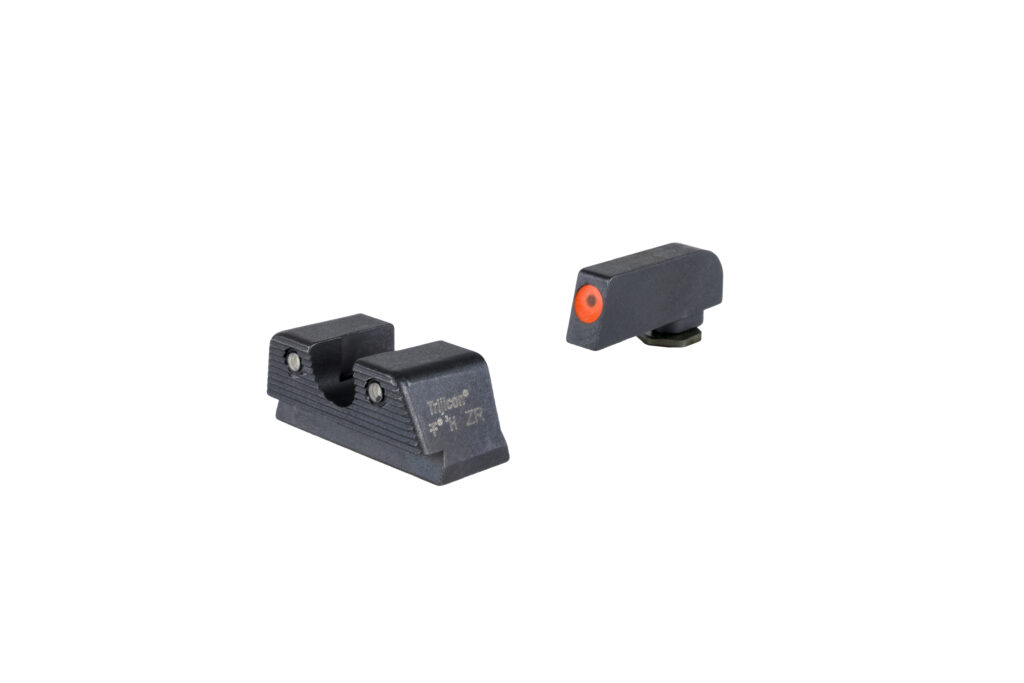 Trijicon HD XR Suppressor/Optic Height Night Sight Set for Glock 43X/48 MOS, Orange Front Outline