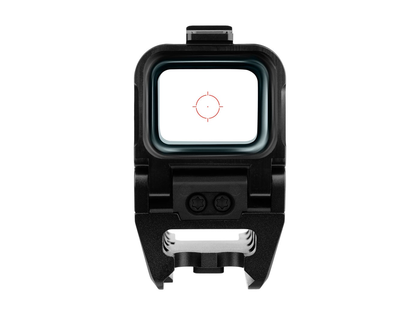 Osight R 2 MOA dot and 65 MOA circle reticle view