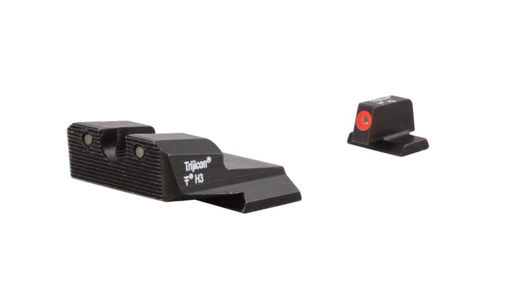 Trijicon HD XR Night Sight Set for Smith & Wesson M&P Shield, Orange Front Outline
