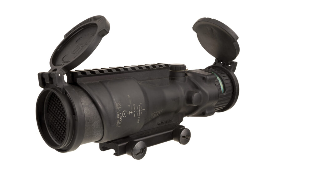 Trijicon ACOG TA648MGO-M240 6×48 Riflescope, Green Horseshoe/Dot Reticle, TA75 Mount, Black