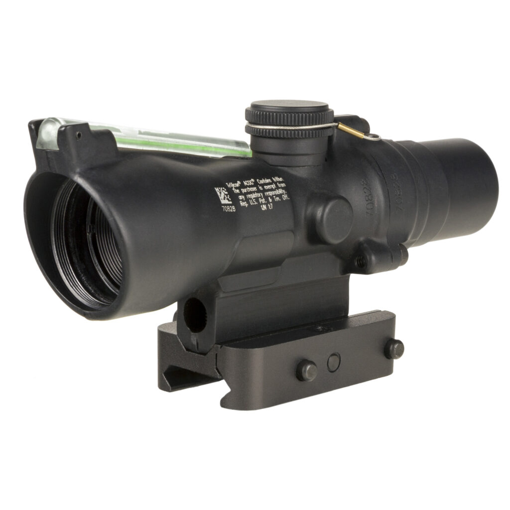 Trijicon Compact ACOG 2x20 Riflescope, Green Crosshair Reticle, Q-LOC Mount, Black