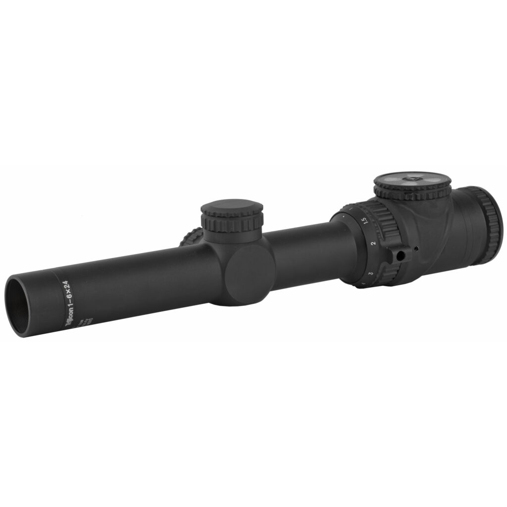 Trijicon AccuPoint 1-6×24 Riflescope, Mil-Dot Reticle, Green Dot, Matte Black - scope exterior view