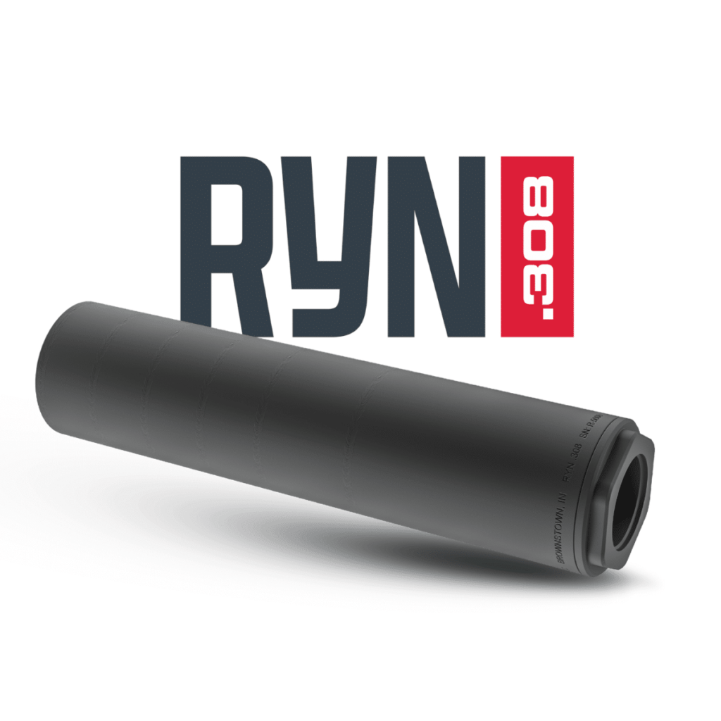 One Horse RYN, .30 Cal Suppressor, 6.7", Titanium, Black, 5/8x24