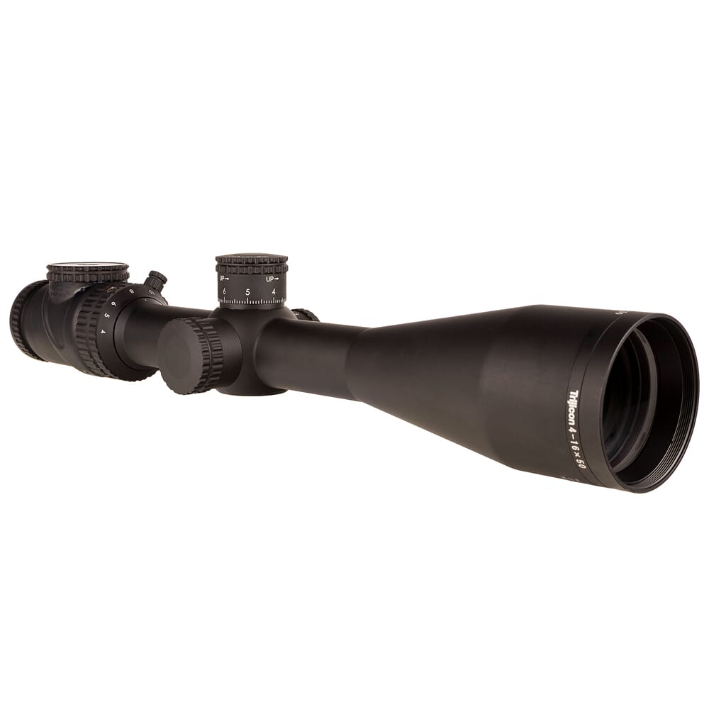 Trijicon AccuPoint 4-16×50 Riflescope, MRAD Ranging Reticle, Green Dot, Matte Black - scope exterior view