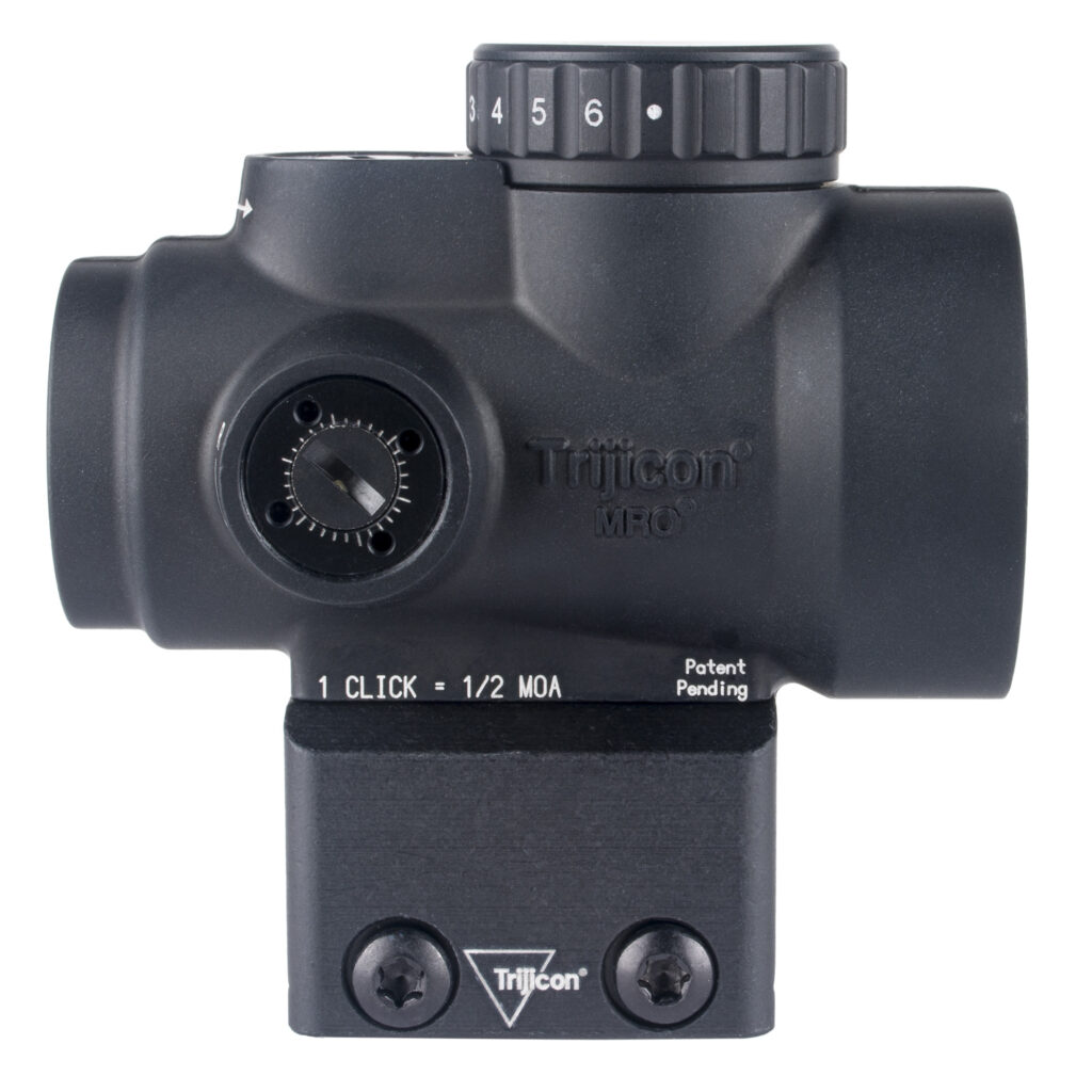 Trijicon MRO SD 1×25 2 MOA Green Dot Sight, Full Co-Witness Mount, Black