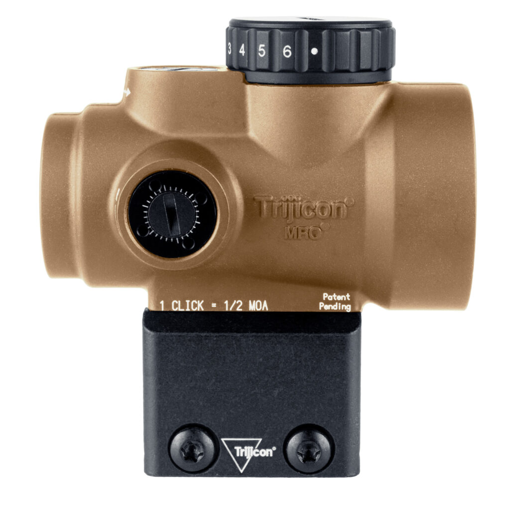 Trijicon MRO SD 1×25 2 MOA Green Dot Sight, Lower 1/3 Co-Witness Mount, Coyote Brown