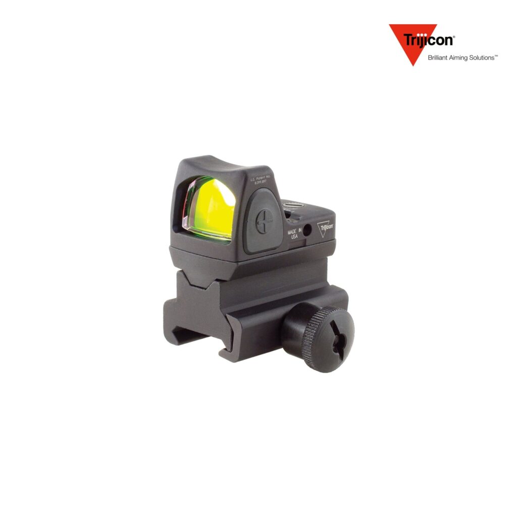 Trijicon RMR Type 2 1 MOA Red Dot Reflex Sight, Adjustable LED, RM34 Tall Mount, Black