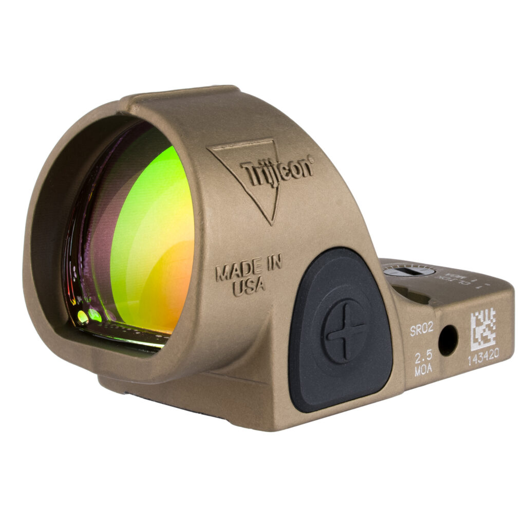 Trijicon SRO 2.5 MOA Red Dot Reflex Sight, Coyote Brown