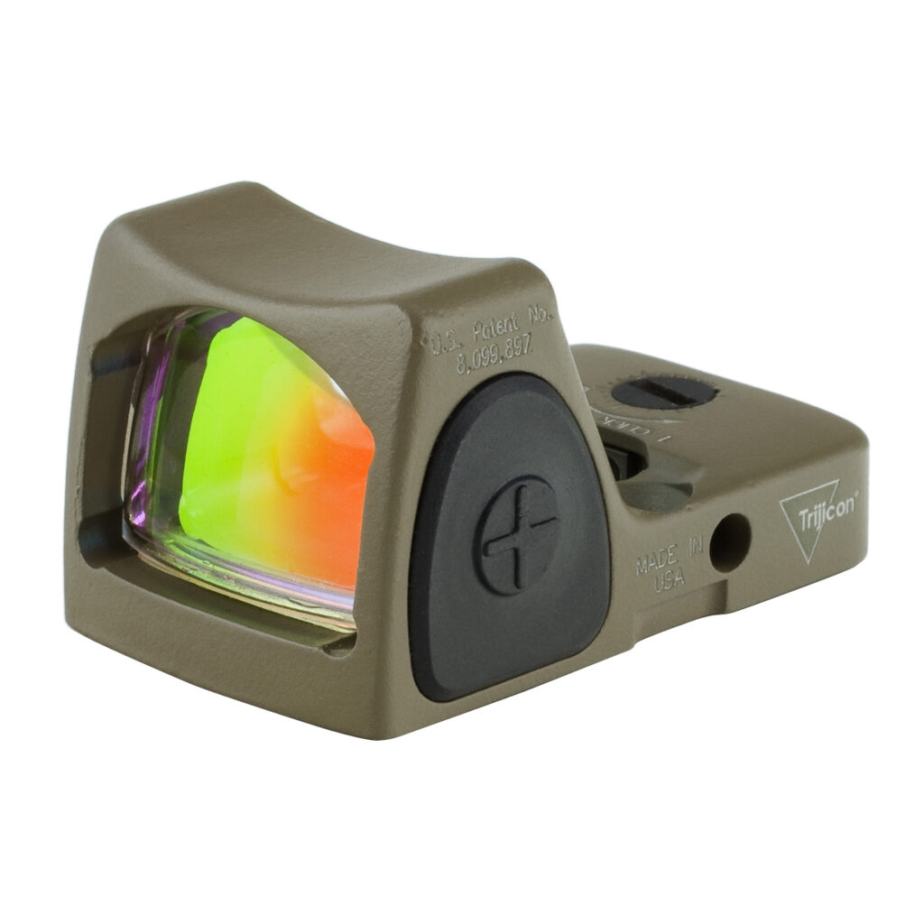 Trijicon RMR Type 2 6.5 MOA Red Dot Reflex Sight, Adjustable LED, Flat Dark Earth