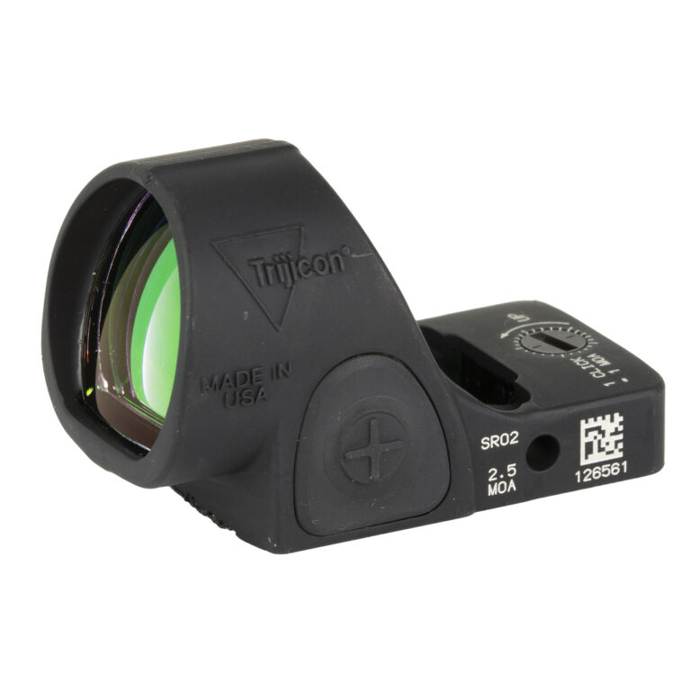 Trijicon SRO red dot optic with a large rounded window