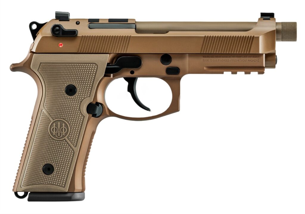 Beretta M9A4 Centurion, 9mm Luger Pistol, 4.8" Barrel, FDE Cerakote, Optics Ready, 15+1 Capacity