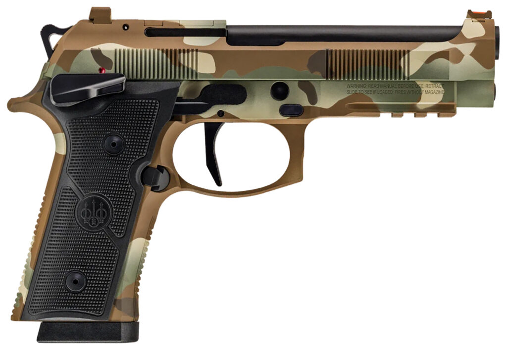 Beretta 92XI Combat SAO, 9mm Luger Pistol, 4.7" Barrel, MultiCam Cerakote, 10+1 Capacity