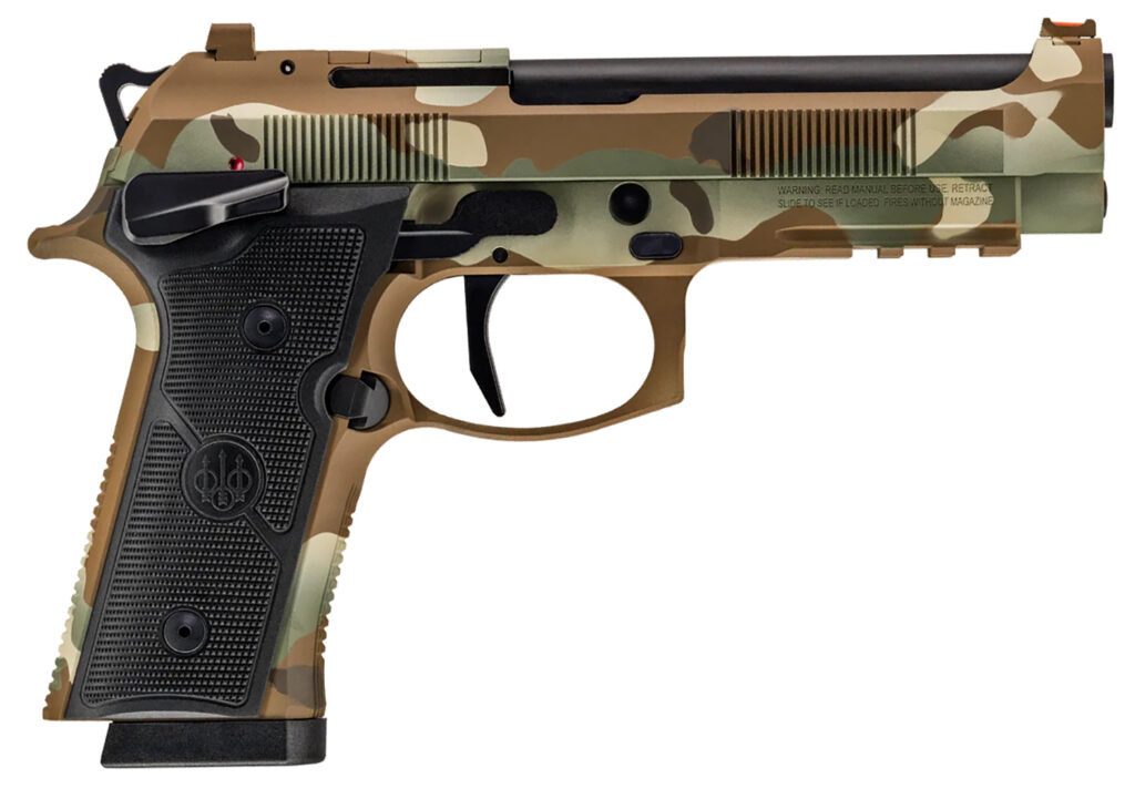 Beretta 92XI Combat SAO, 9mm Luger Pistol, 4.7" Barrel, MultiCam Cerakote, 18+1 Capacity