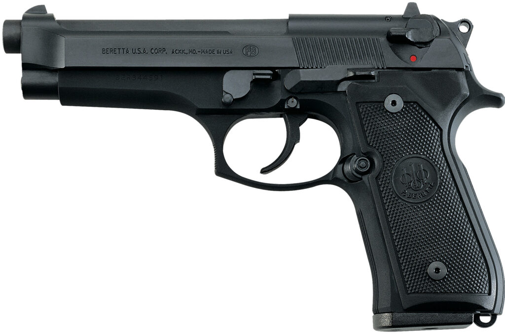 Beretta 92FS, 9mm Luger Pistol, 4.9" Barrel, Black Bruniton, CA Compliant, 10+1 Capacity