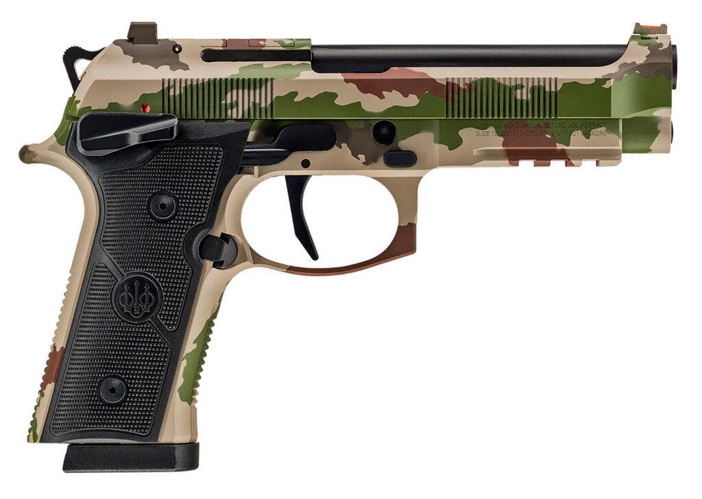 Beretta 92XI SAO, 9mm Luger Pistol, 4.7" Barrel, Vegetato Camo Cerakote, Optics Ready, 15+1 Capacity