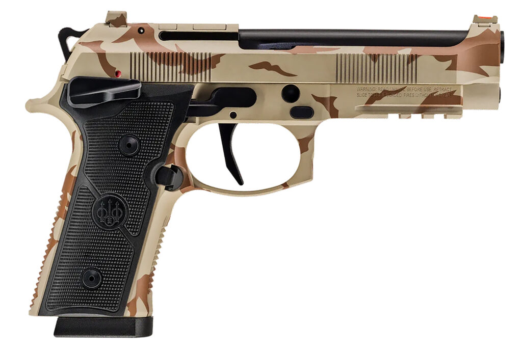 Beretta 92XI SAO, 9mm Luger Pistol, 4.7" Barrel, Desert DPM Cerakote, Optics Ready, 15+1 Capacity