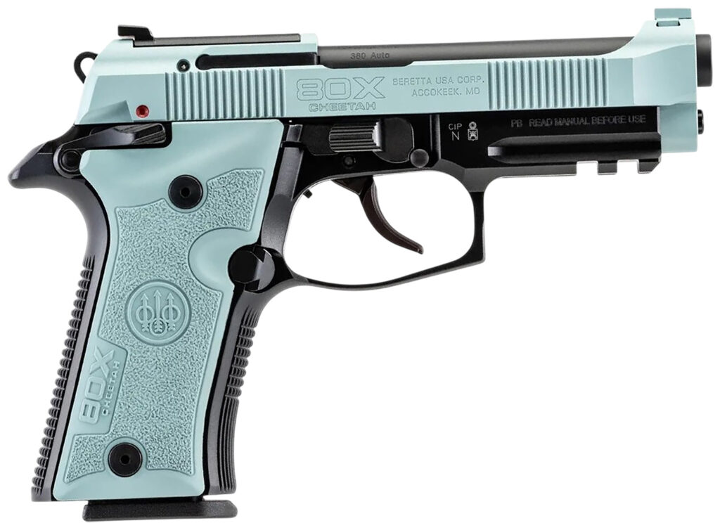 Beretta 80X Cheetah, .380 ACP Pistol, 4.4" Barrel, Blue, Optics Ready, 10+1 Capacity