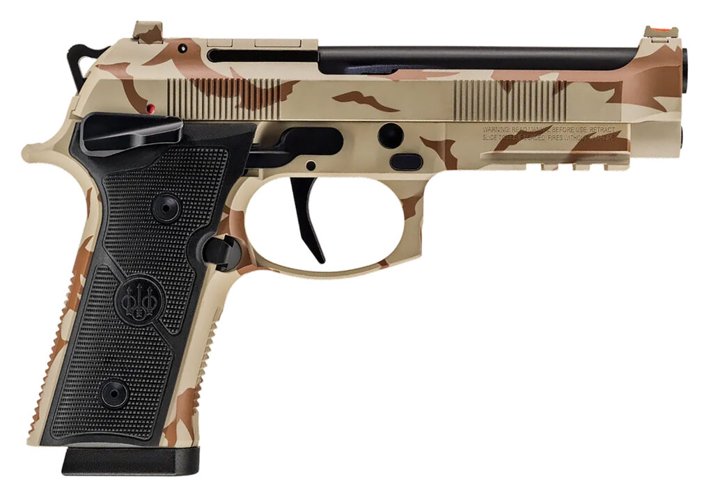 Beretta 92XI SAO, 9mm Luger Pistol, 4.7" Barrel, Desert DPM Cerakote, Optics Ready, 10+1 Capacity