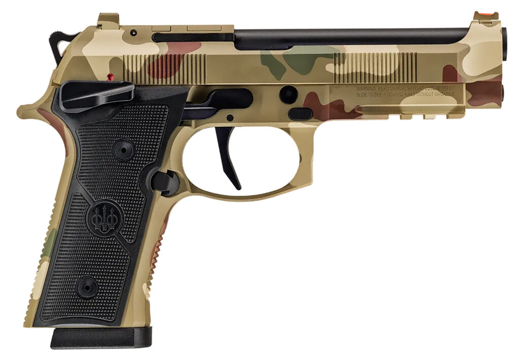 Beretta 92XI SAO, 9mm Luger Pistol, 4.7" Barrel, Frog Skin Camo Cerakote, Optics Ready, 10+1 Capacity