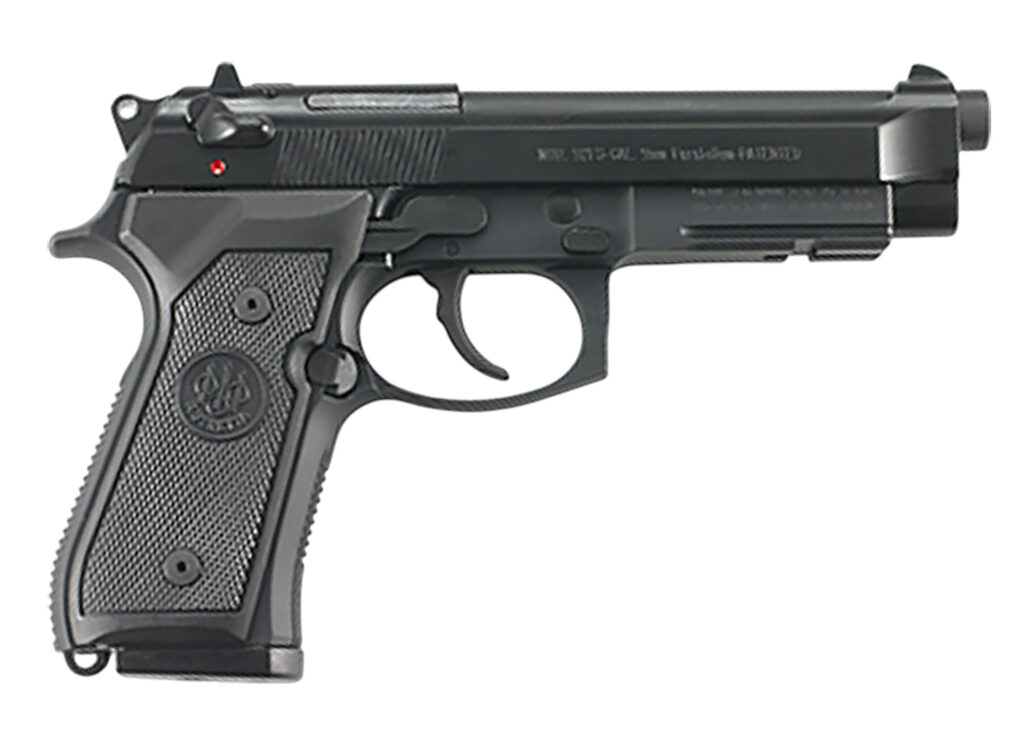 Beretta M9A1, 9mm Luger Pistol, 4.9" Barrel, Black, 10+1 Capacity