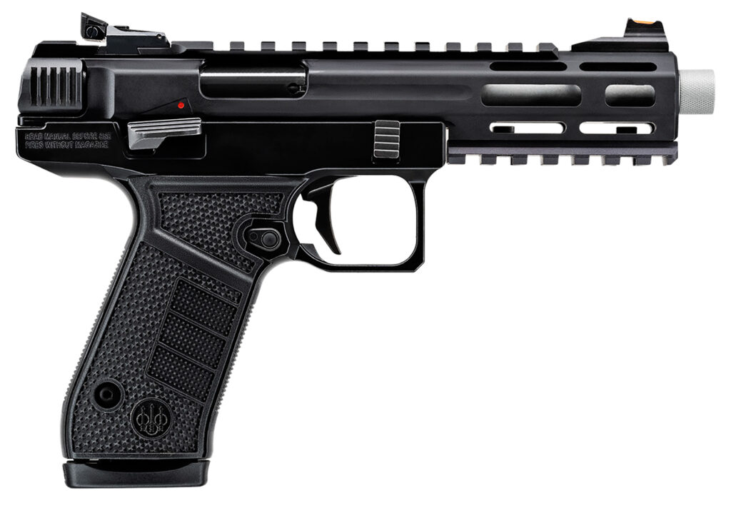 Beretta B22 Jaguar Tactical SAO, .22 LR Pistol, 5.25" Threaded Barrel, Black, 10+1 Capacity