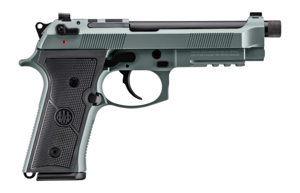 Beretta M9A4 Overlanding, 9mm Luger Pistol, 5.1" Threaded Barrel, Lunar Cerakote, Optics Ready, 15+1 Capacity