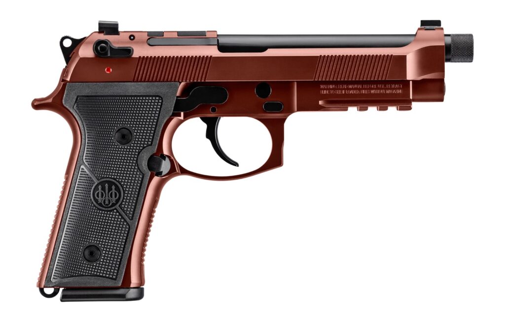 Beretta M9A4 Overlanding, 9mm Luger Pistol, 5.1" Threaded Barrel, Clay Cerakote, Optics Ready, 18+1 Capacity
