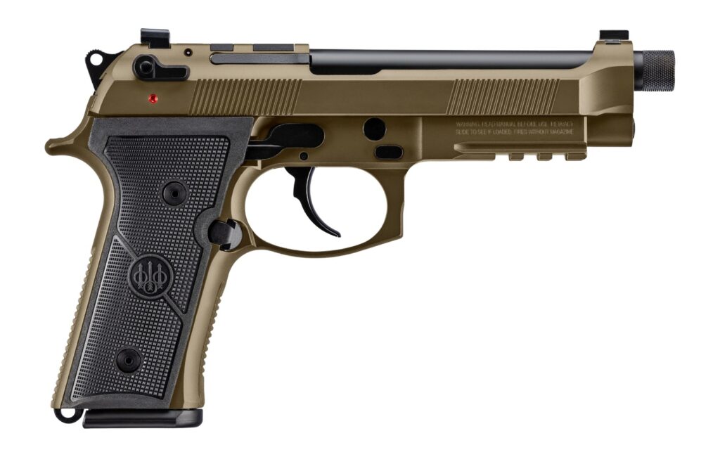 Beretta M9A4 Overlanding, 9mm Luger Pistol, 5.1" Threaded Barrel, Nomad Bronze Cerakote, Optics Ready, 15+1 Capacity