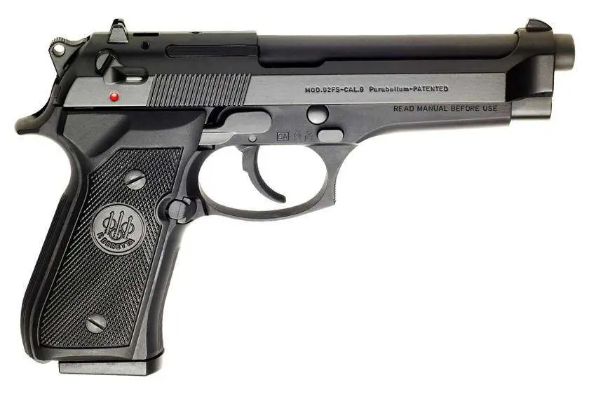 Beretta M9 Commercial, 9mm Luger Pistol, 4.9" Barrel, Black, 15+1 Capacity