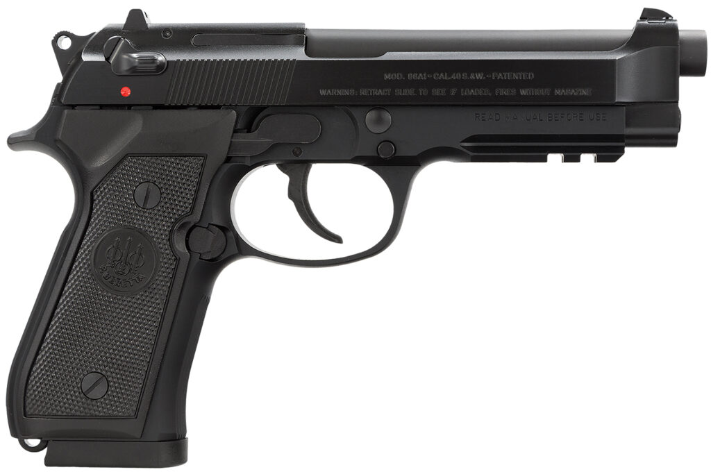 Beretta 96A1, .40 S&W Pistol, 4.9" Barrel, Black Bruniton, 10+1 Capacity